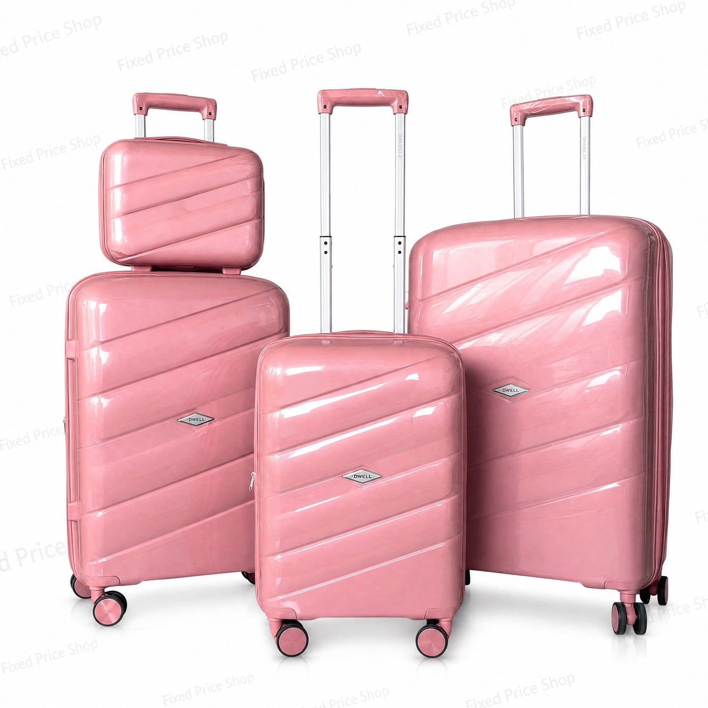 Dovelle PP Luggage Set – Classic Colors (20+24+28 + Makeup Box)