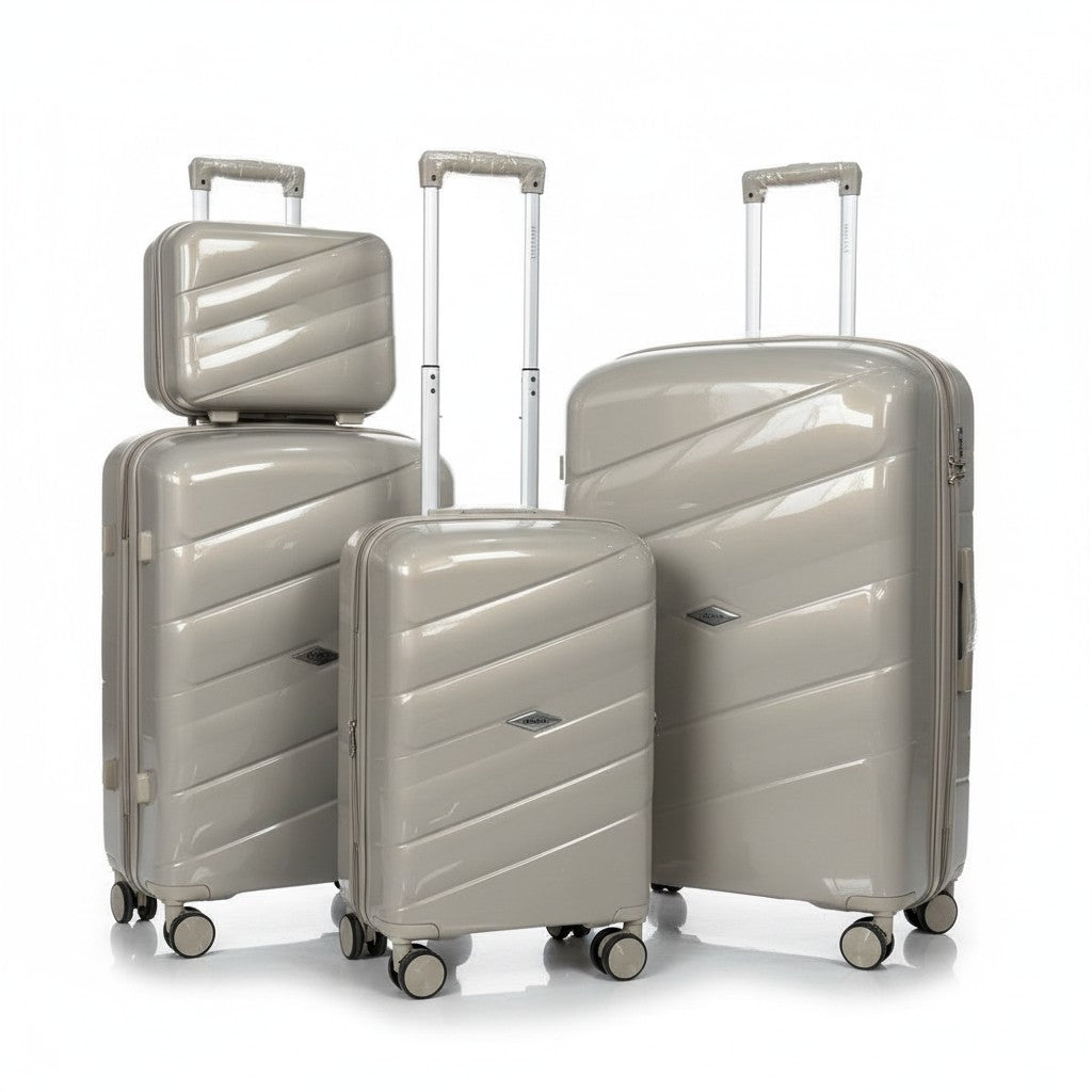 Dovelle PP Luggage Set – Classic Colors (20+24+28 + Makeup Box)