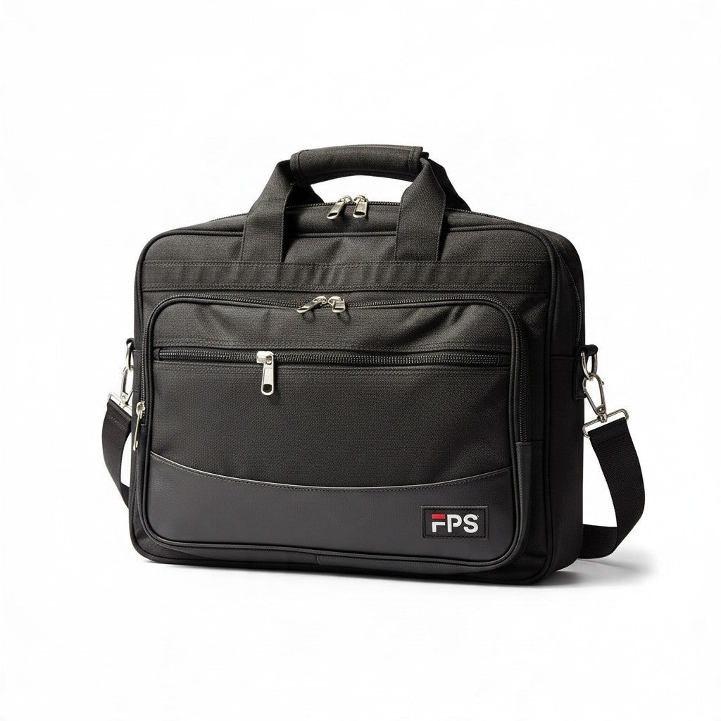 Fixed Price Shop black parachute laptop bag with padded interior and durable zippers for office use