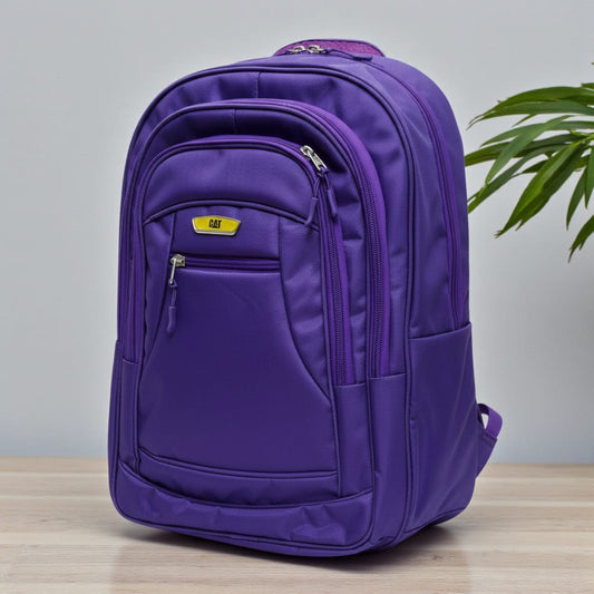 Fixed Price Shop CAT School Bags Vivid in bright purple nylon with multiple zippered compartments and padded straps