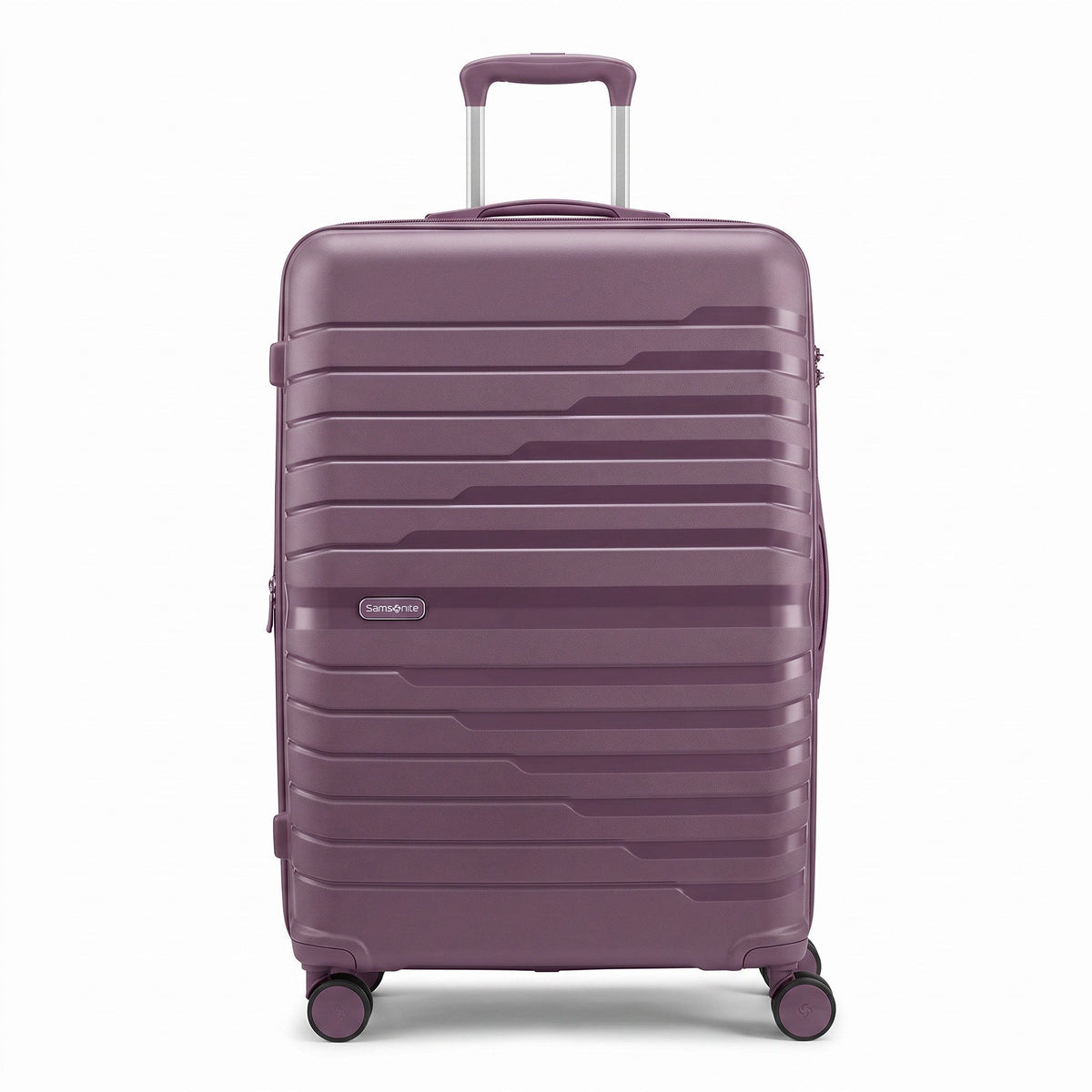 Fixed Price Shop purple Samsonite PP expandable luggage with TSA lock and antitheft zipper