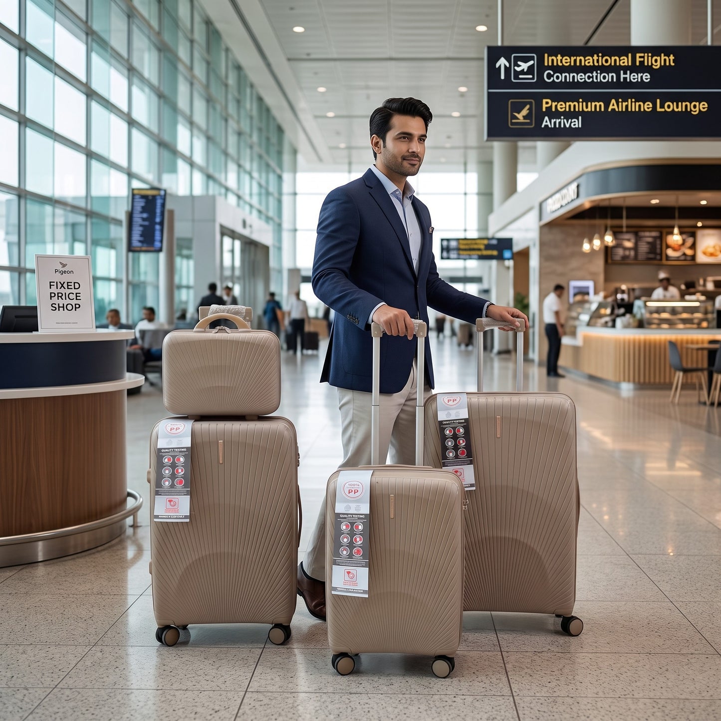 Delsey PP Luggage Set – Extended Colors (20+24+28 + Makeup Box)