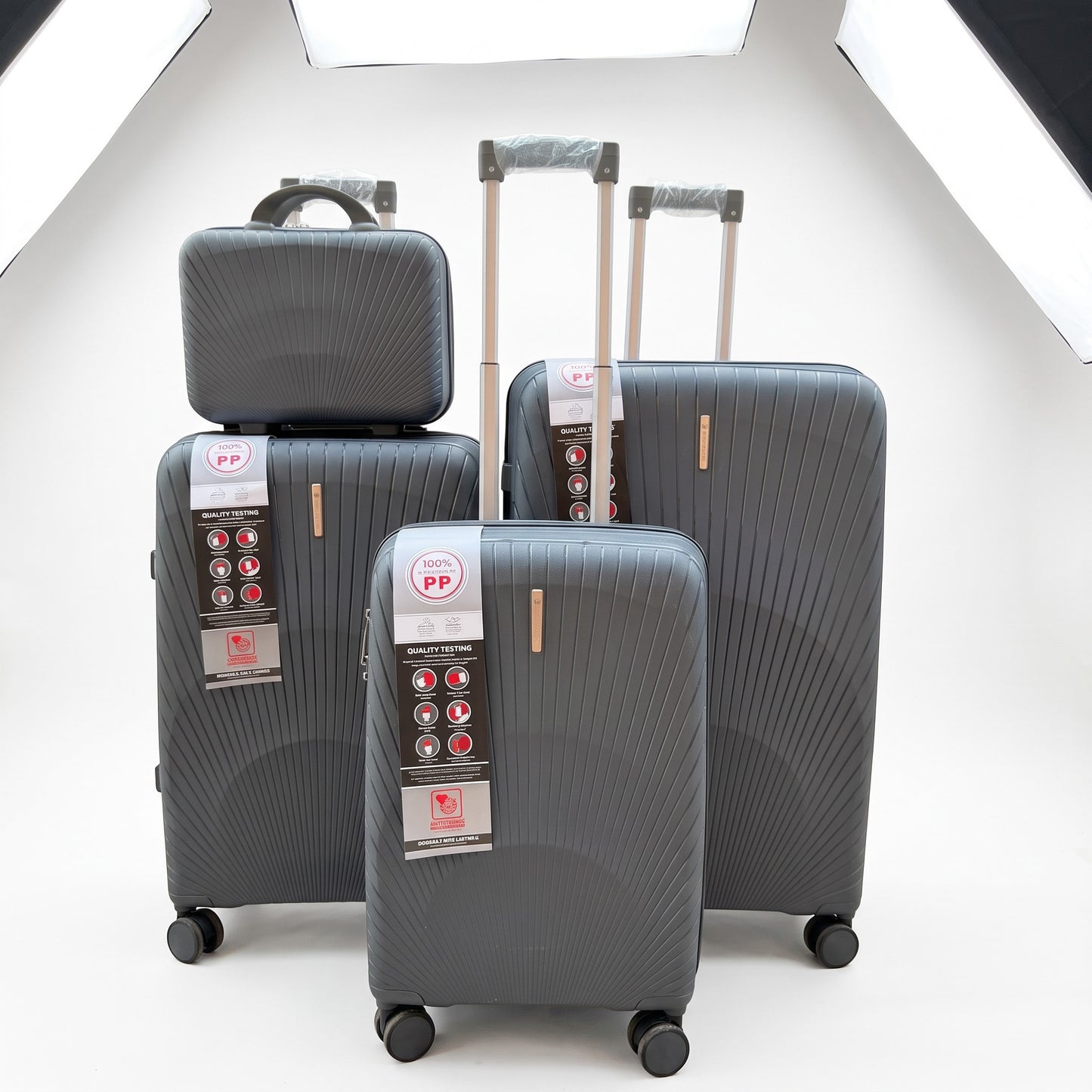 Delsey PP Luggage Set – Extended Colors (20+24+28 + Makeup Box)