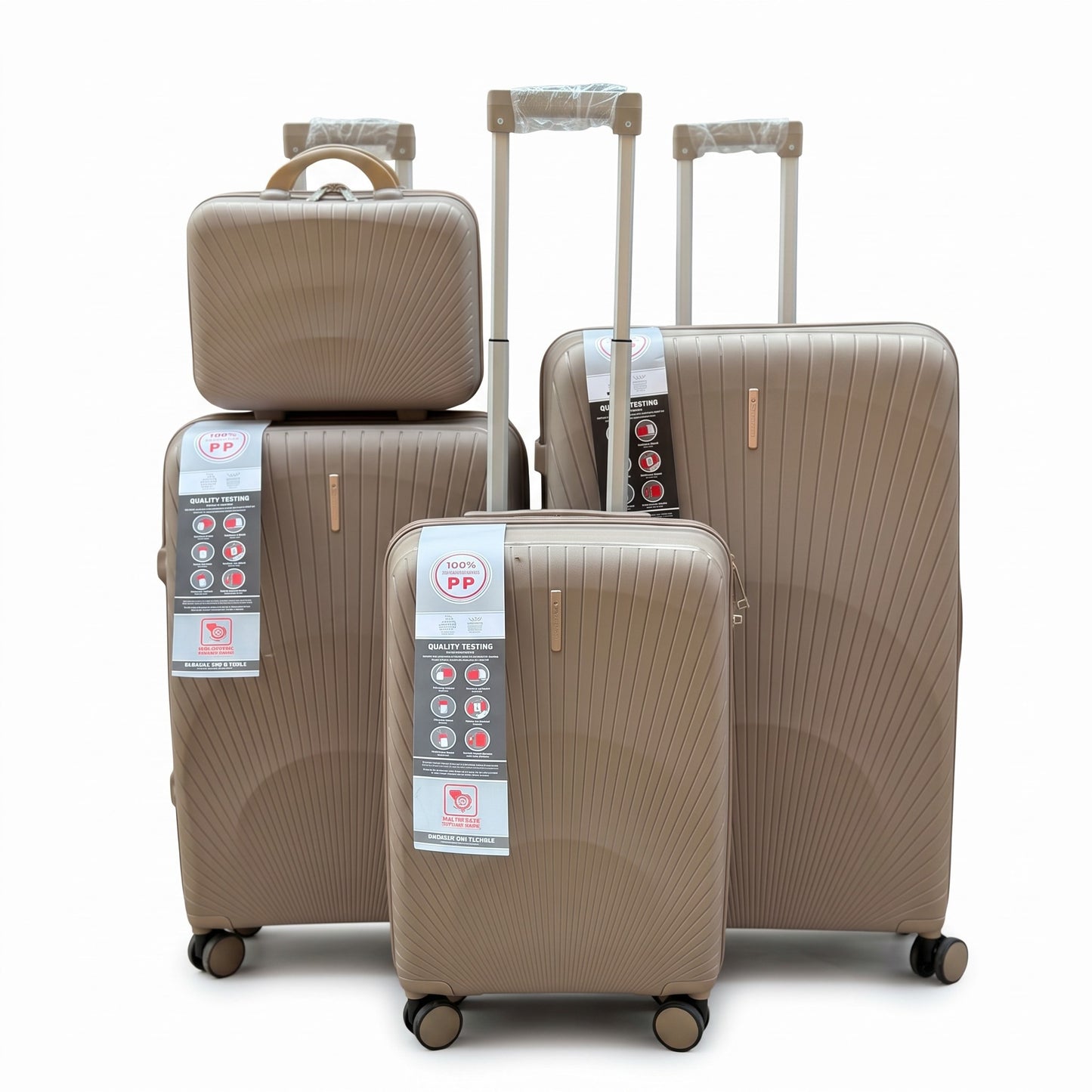 Delsey PP Luggage Set – Extended Colors (20+24+28 + Makeup Box)