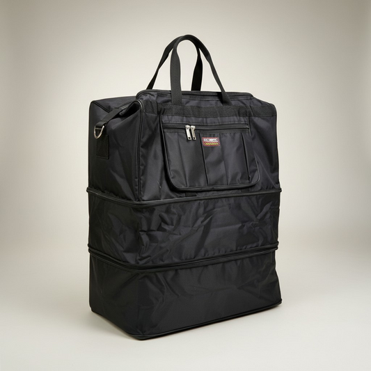 24 inch Folding zip bag with wheels