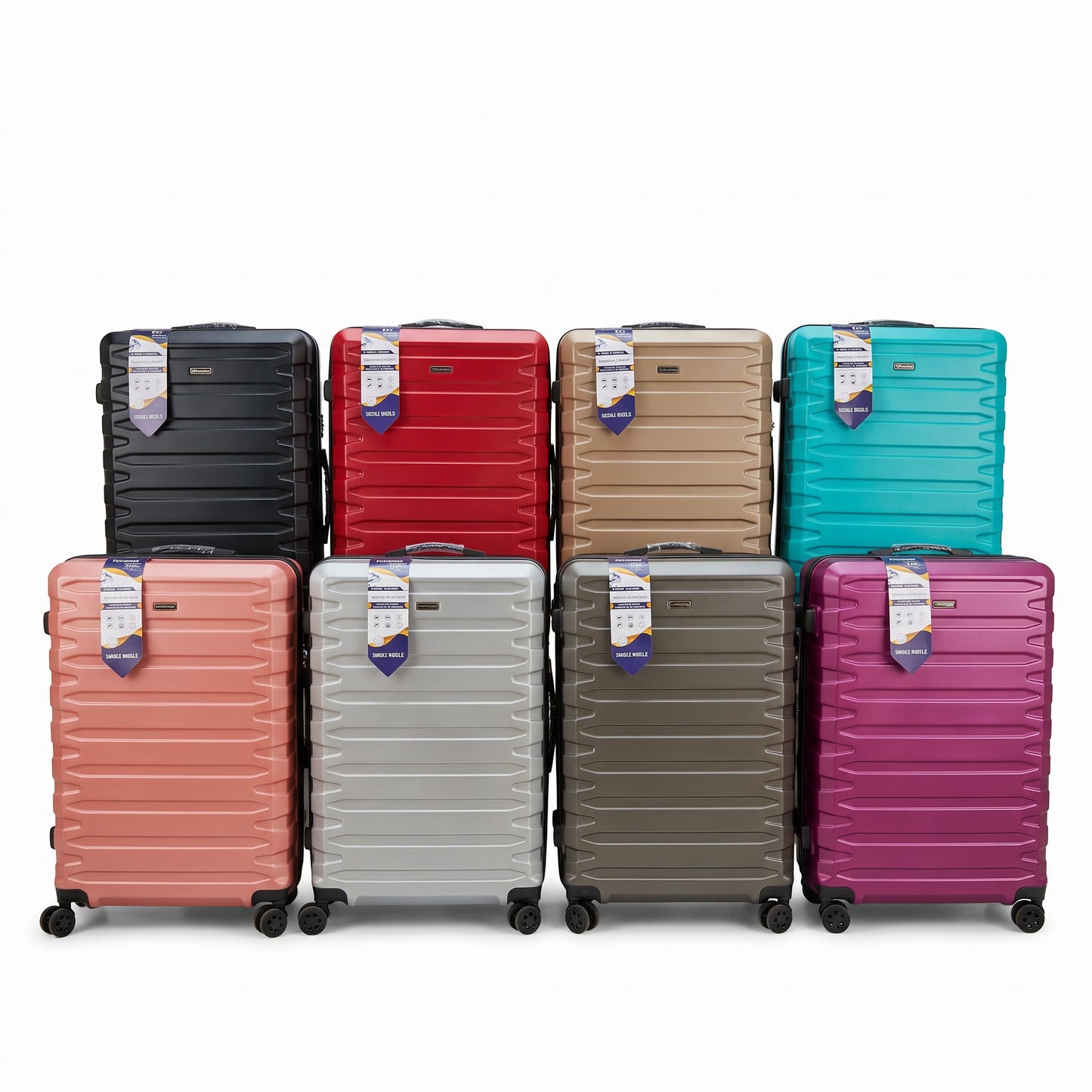 Bencardo Durable Hardshell Rolling Travel Suitcase