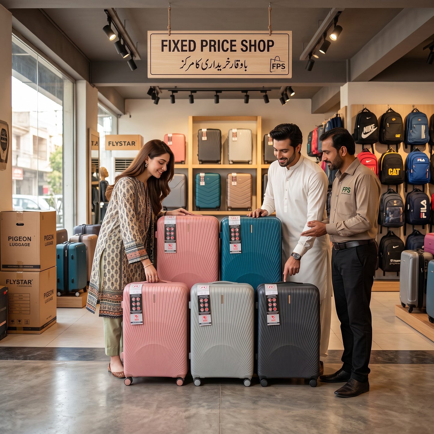 Delsey PP Luggage Set – Extended Colors (20+24+28 + Makeup Box)