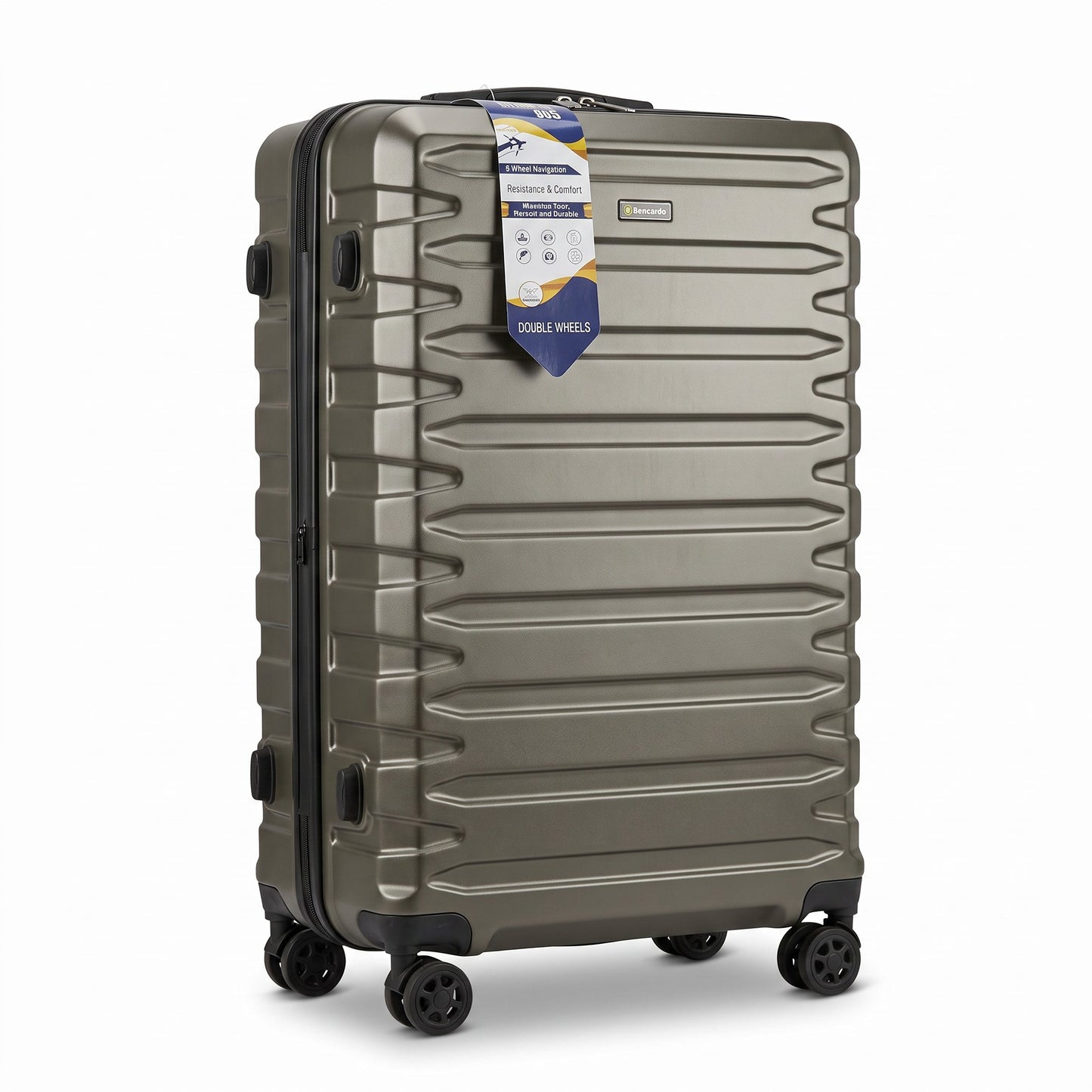 Bencardo Durable Hardshell Rolling Travel Suitcase